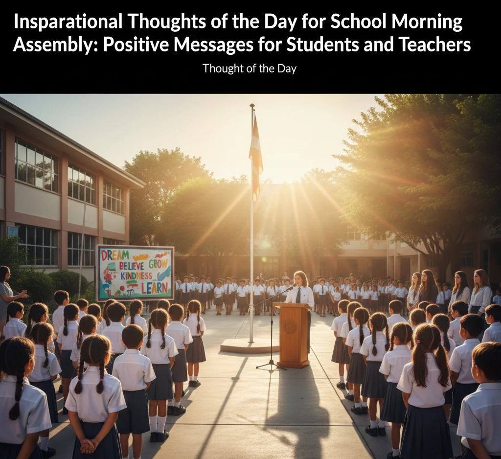 Inspirational Thoughts of the Day for School Morning Assembly