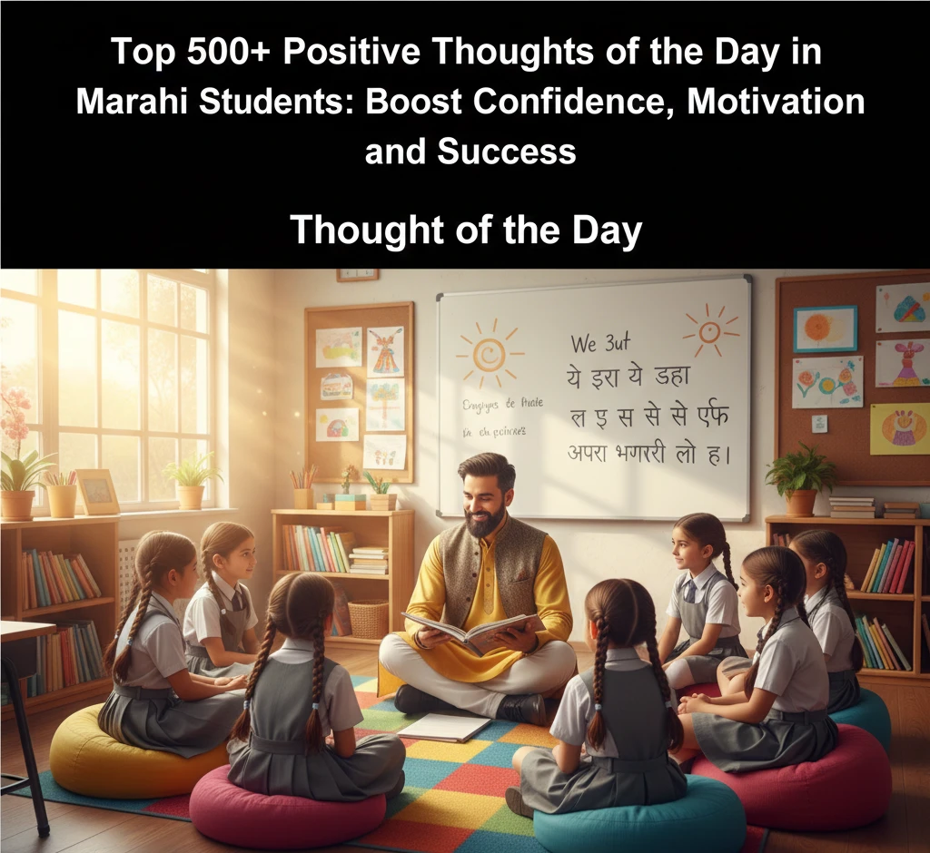 Top 500+ Positive Thoughts of the Day in Marathi for Students