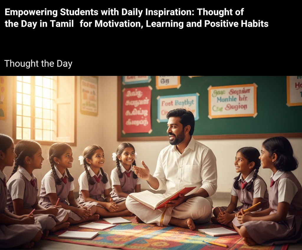 Thought of the Day in Tamil for Motivation, Learning, and Positive Habits
