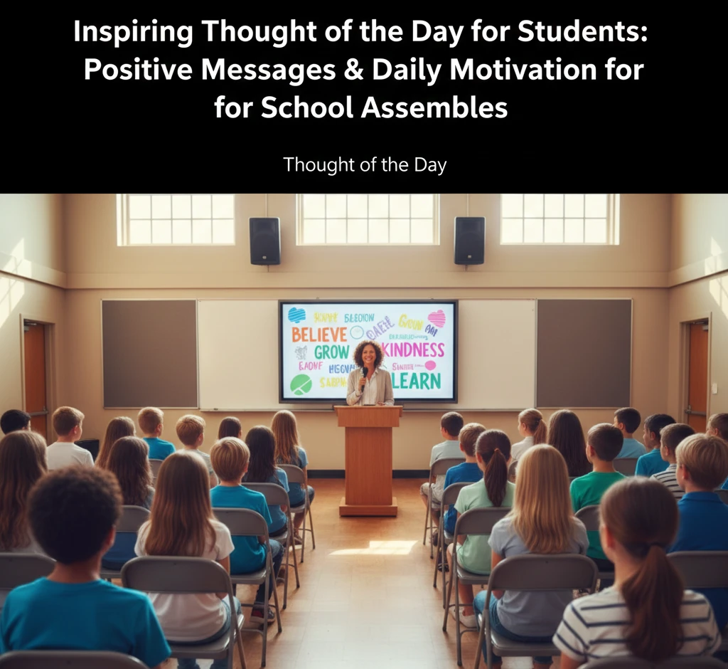 Inspiring Thought of the Day for Students: Positive Messages & Daily Motivation for School Assemblies