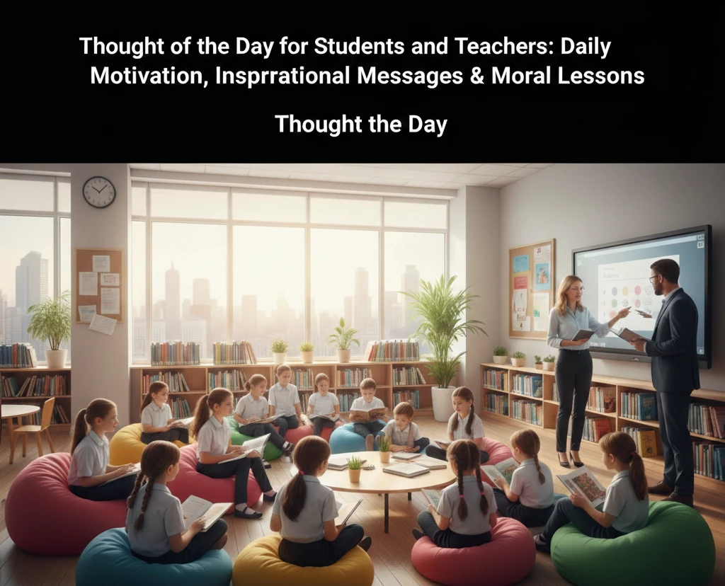 Thought of the Day for Students and Teachers: Daily Motivation, Inspirational Messages & Moral Lessons
