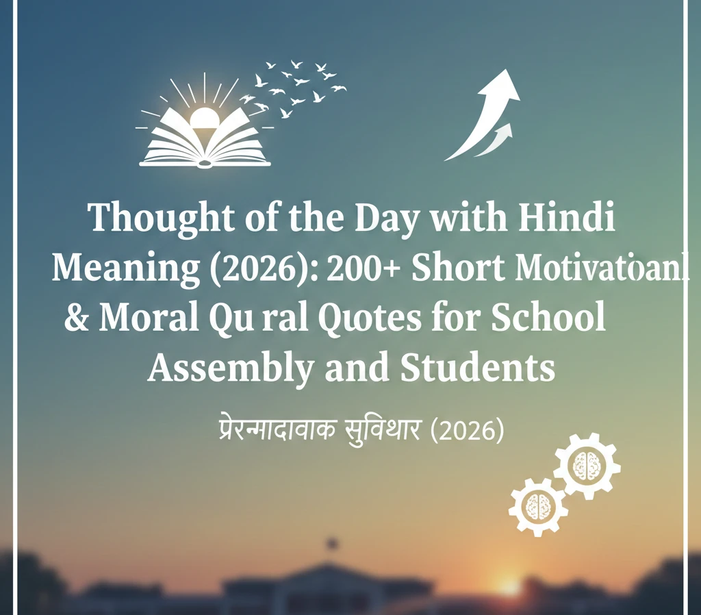 Thought of the Day with Hindi Meaning (2026)