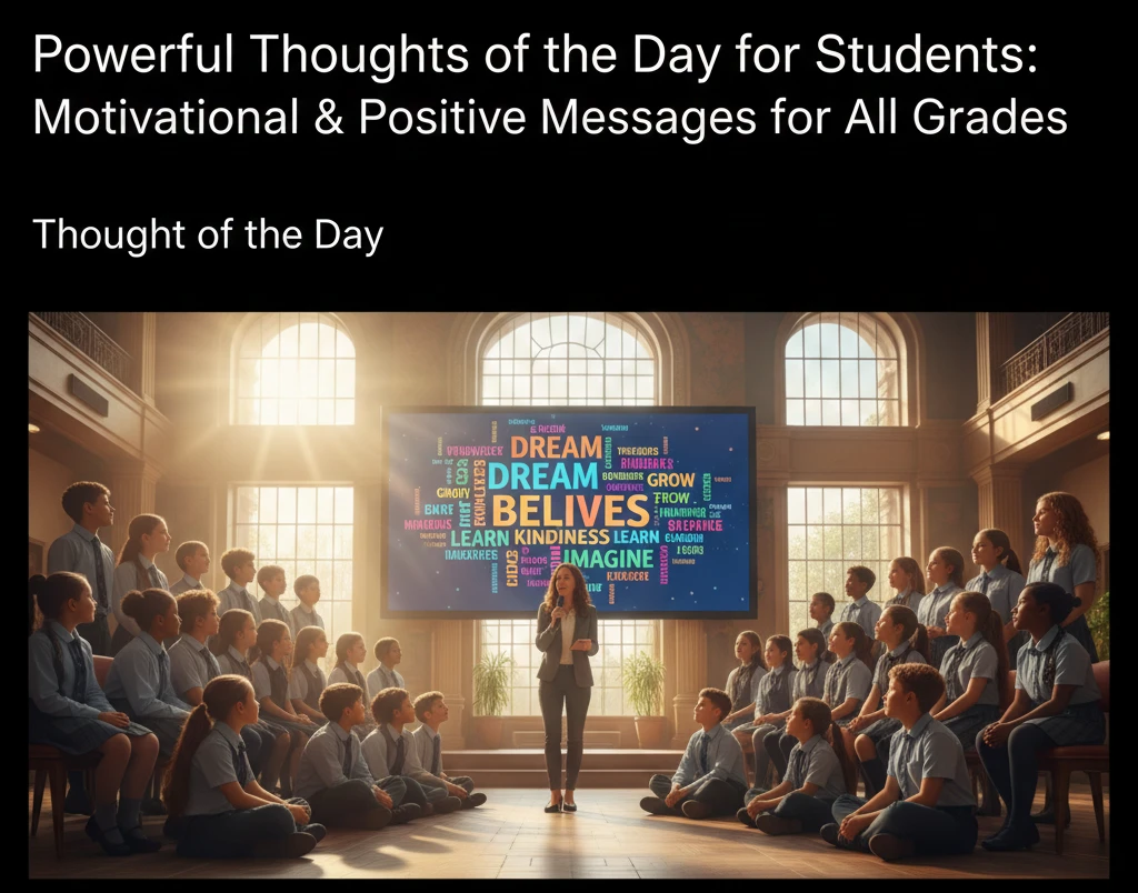 Powerful Thoughts of the Day for Students