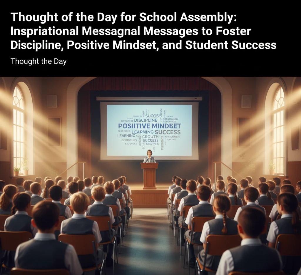 Thought of the Day for School Assembly